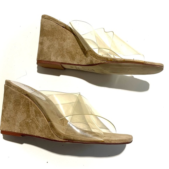 Jeffrey Campbell clear lucite wedges. Size 8.5. - Picture 2 of 9